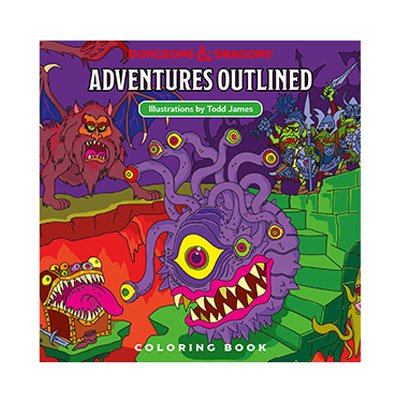 Dungeons & Dragons Adventures Outlined Coloring Book Top Merken Winkel